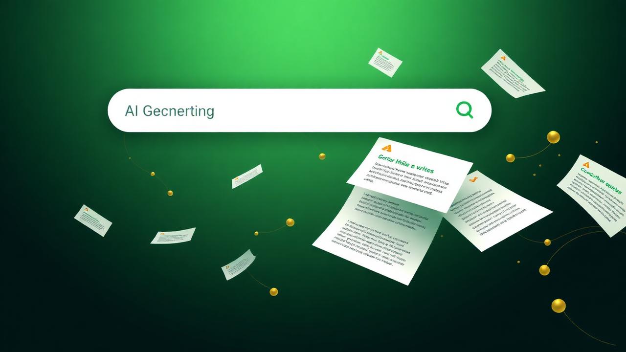 AI content generation illustration