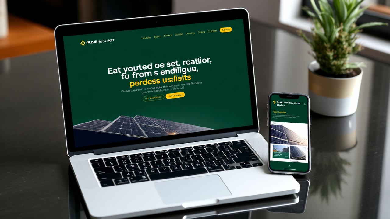 Premium bespoke website mockup